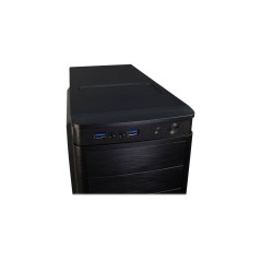 Inter-Tech IT-5905 ATX Tower Case - Stylish Black Design Without PSU - High-Quality Build for Optimal Performance